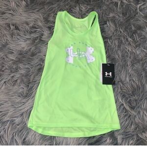 NWTS Under Armour Girls Green Tank Top Size Small